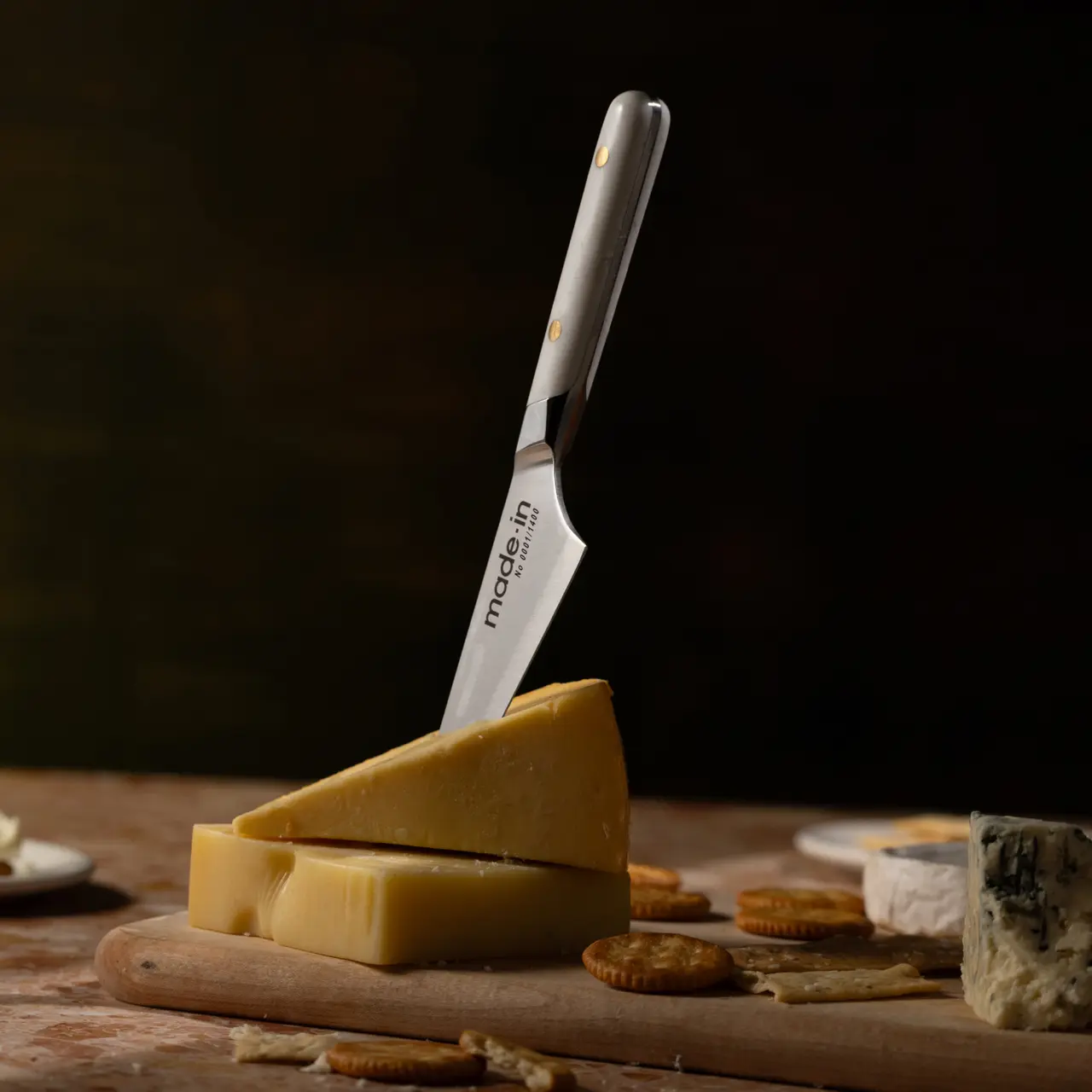 Lynn & Liana White Cheese Knife Set