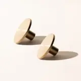 2 antique brass knobs