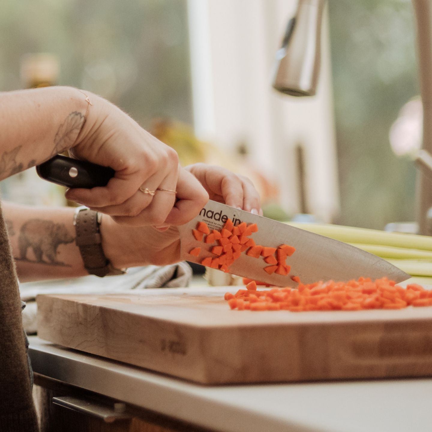 8 Inch Chef Knife, Full Tang