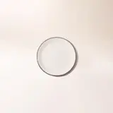 black rim appetizer plate top image