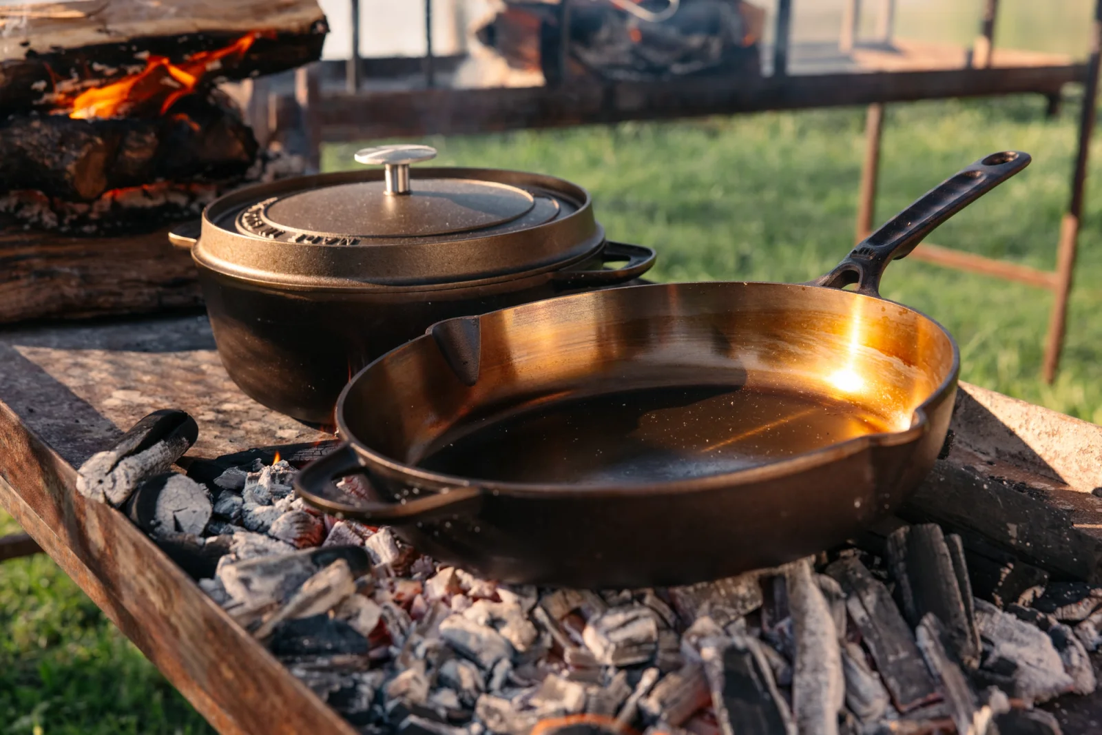 Made In cast iron — handle detail