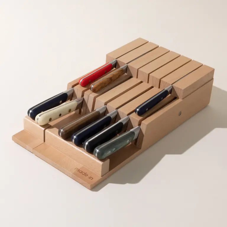 knife organizer set with knives
