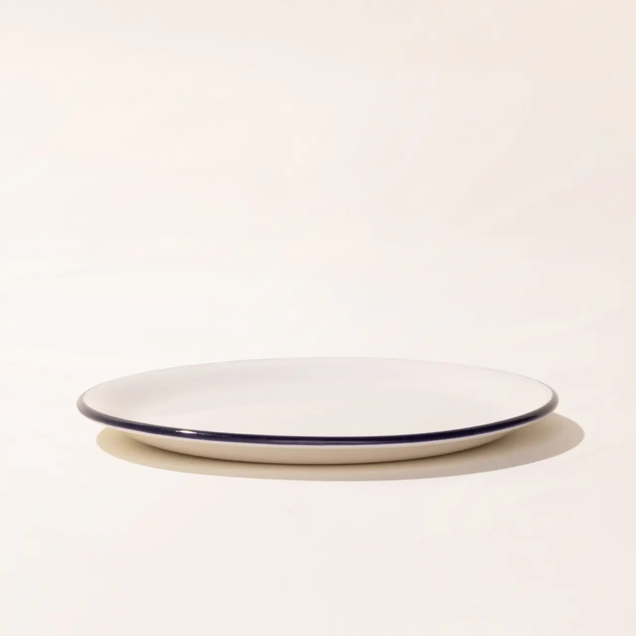 appetizer plate blue rim single