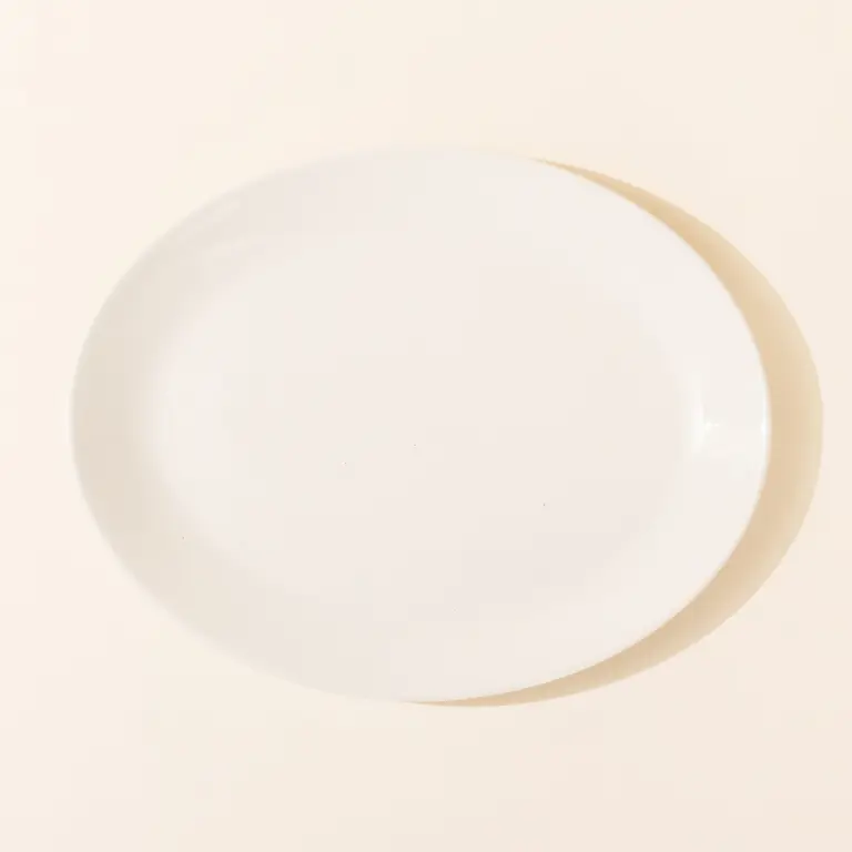 serving platter white top