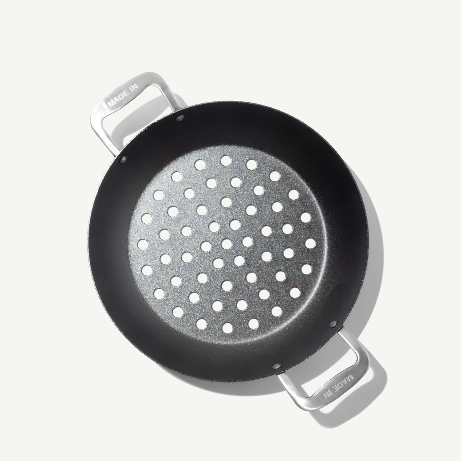 Seasoned Carbon Steel Grill Basket - thumbnail 3