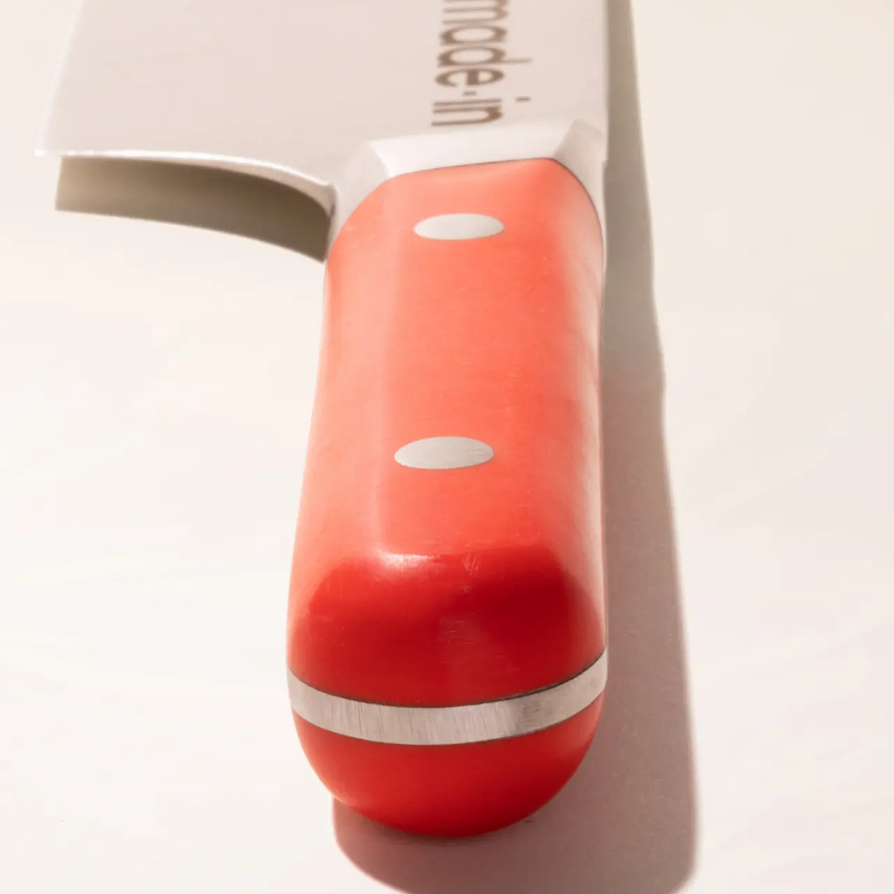 chef knife red handle