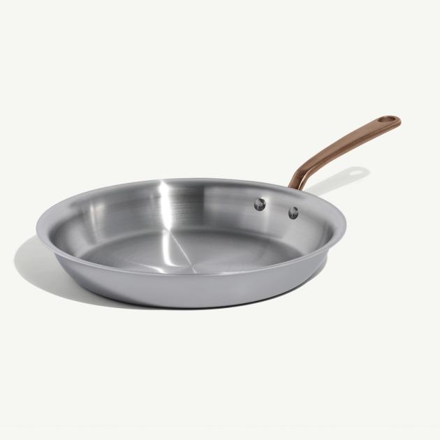 12" Stainless Steel Frying Pan | Made In - Brushed Copper