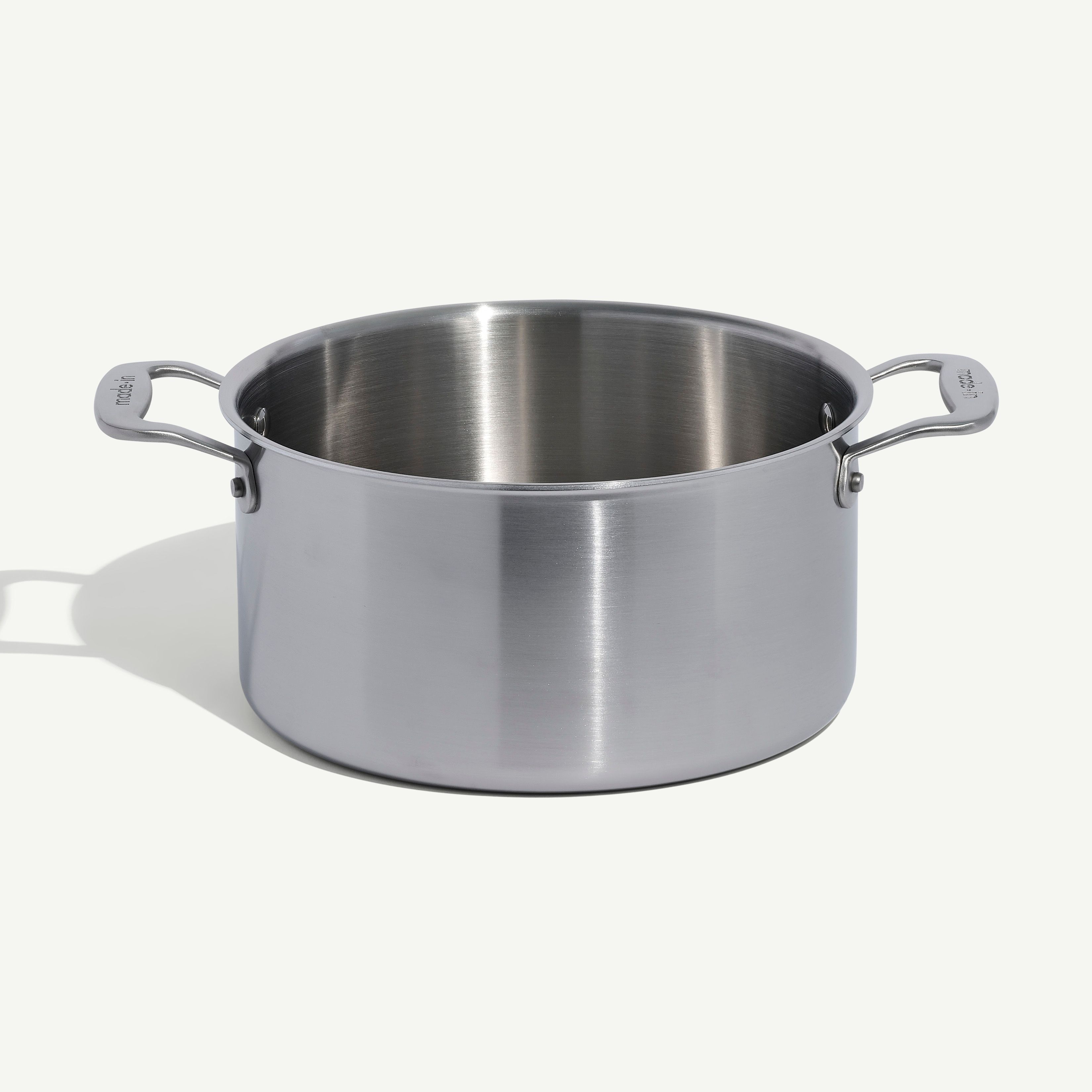 Factory Seconds Stainless Clad Stock Pot - No Lid · 8 QT - Made In