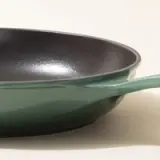 cast iron skillet hudson green handle
