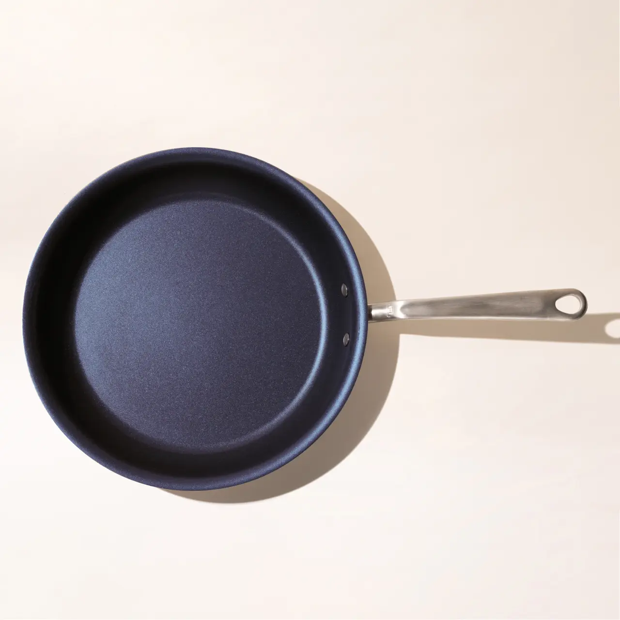 non stick frying pan 12 inch blue top