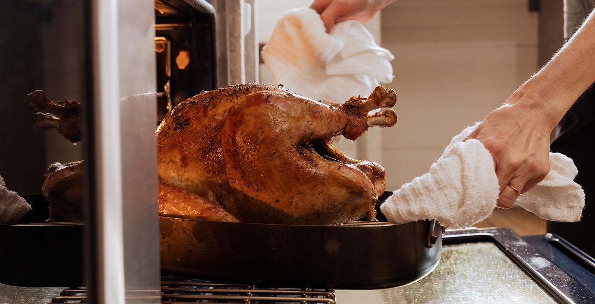 Check a Turkey's Temperature with a Meat Thermometer  Turkey temperature,  Thanksgiving cooking, Turkey cooking times