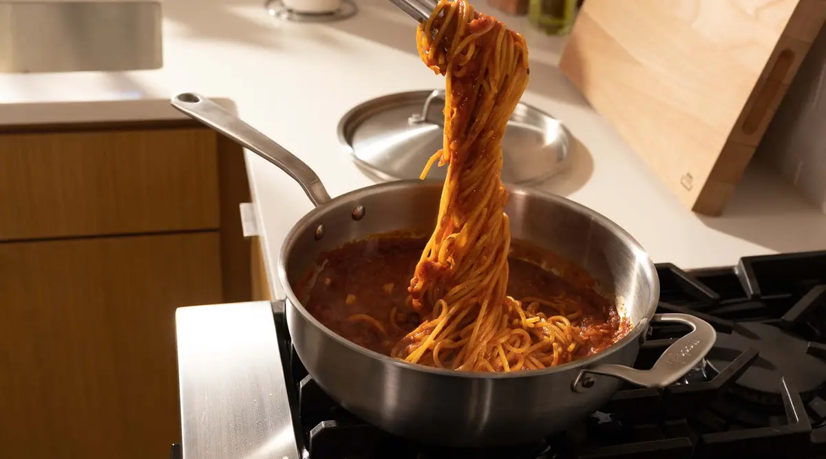 saucier with pasta