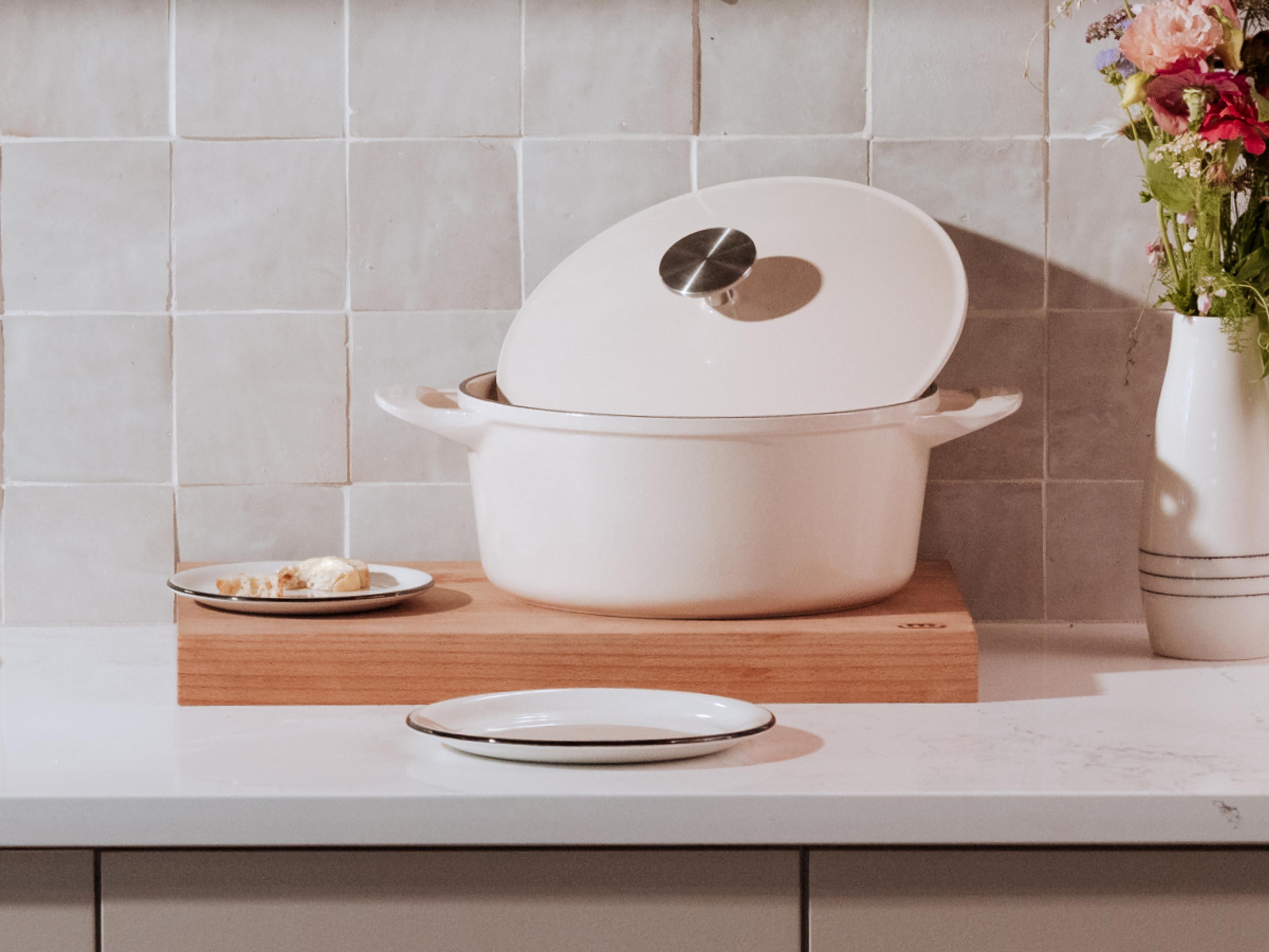 dutch oven and plates