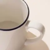 coffee mug black rim zoom