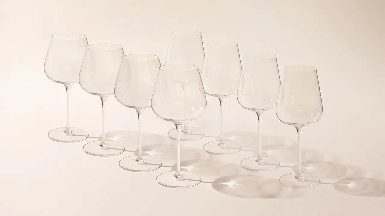 wine glass set 4 red and 4 white wine glasses