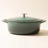 oval dutch oven hudson green