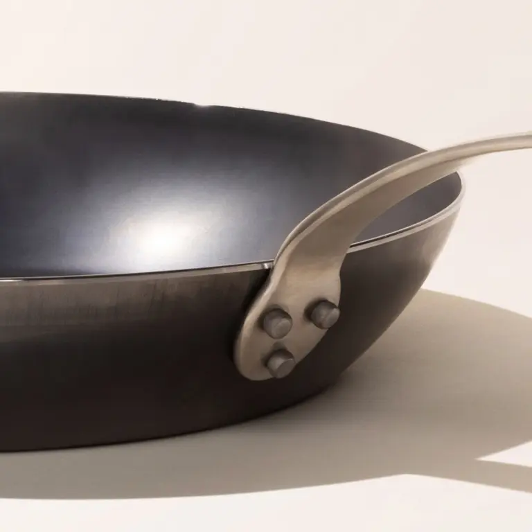 carbon steel frying pan rivet