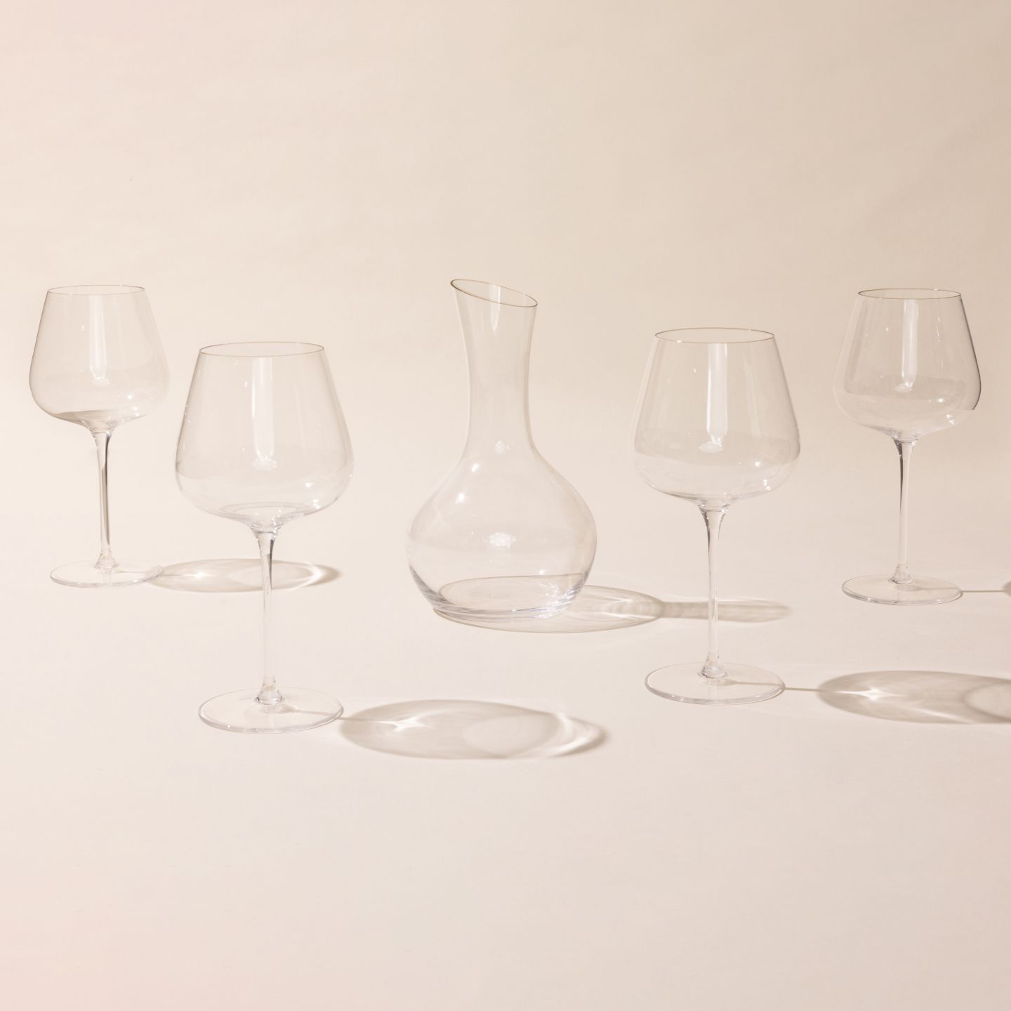 Lead Crystal Glasses, 12 piece , Made In Slovakia. 6 Wine And 6