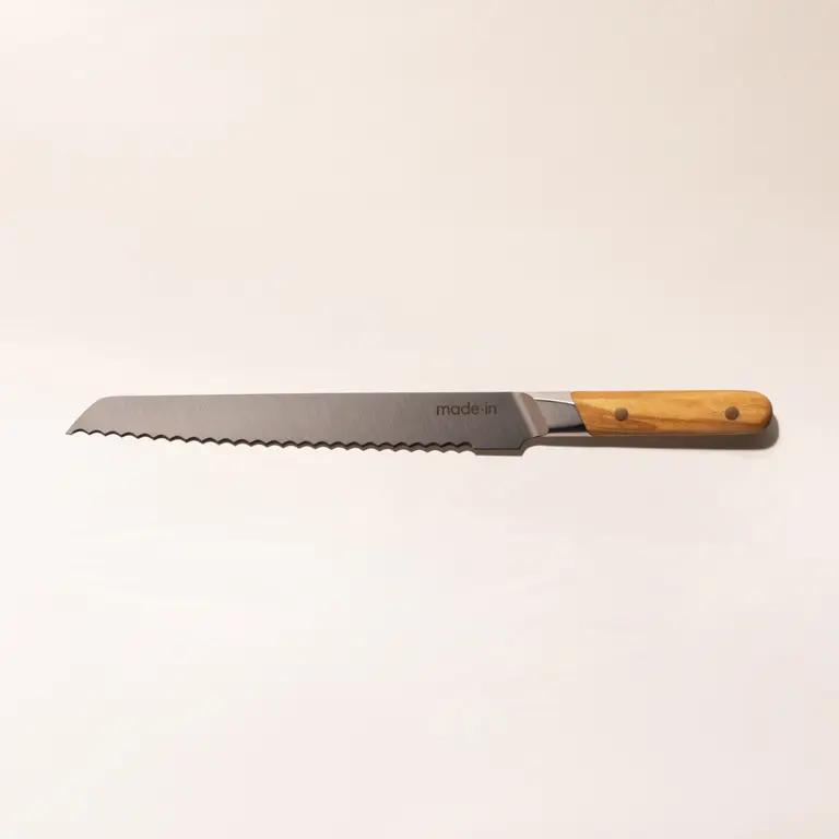bread knife wood top