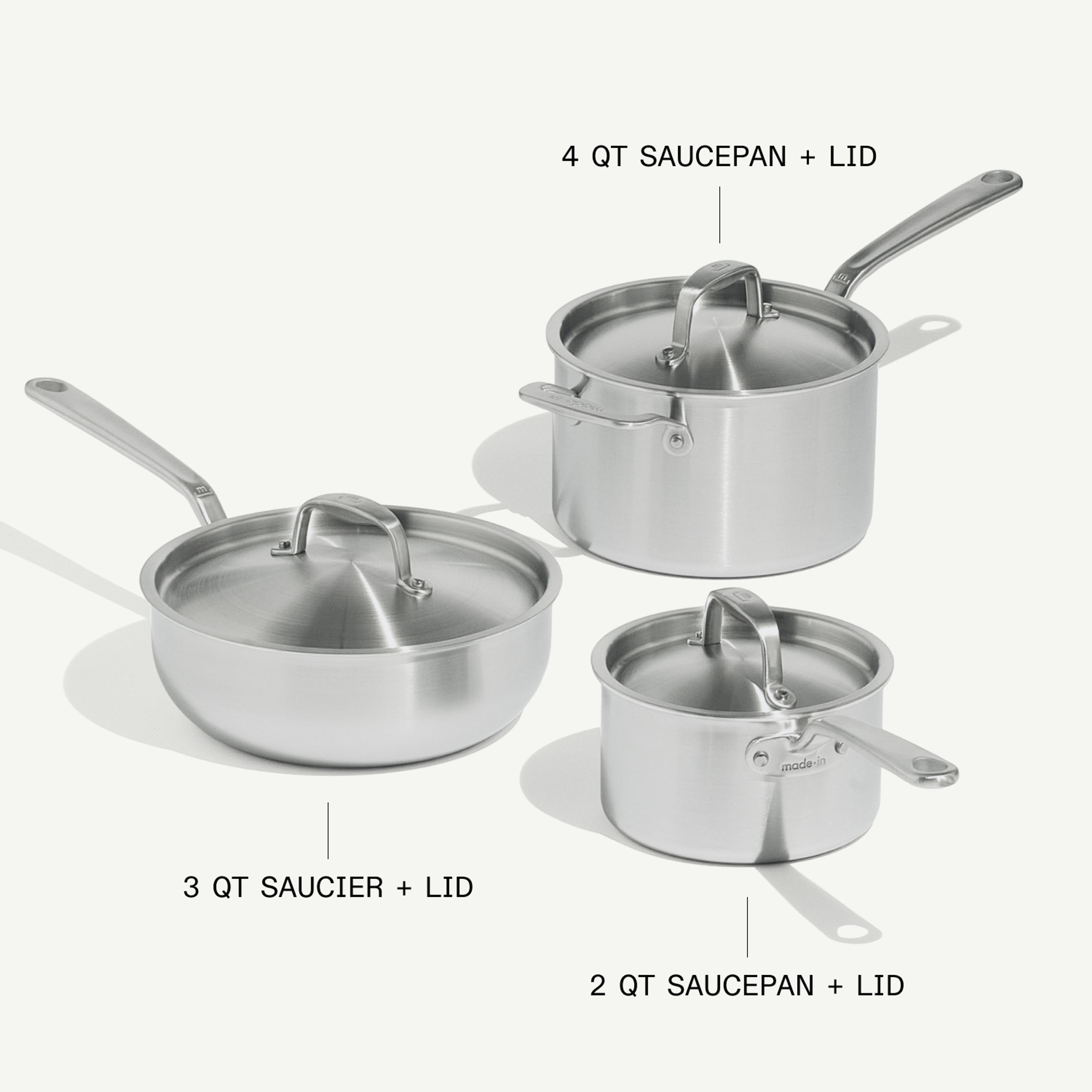Stainless Saucier Set
