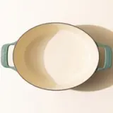oval dutch oven hudson green top