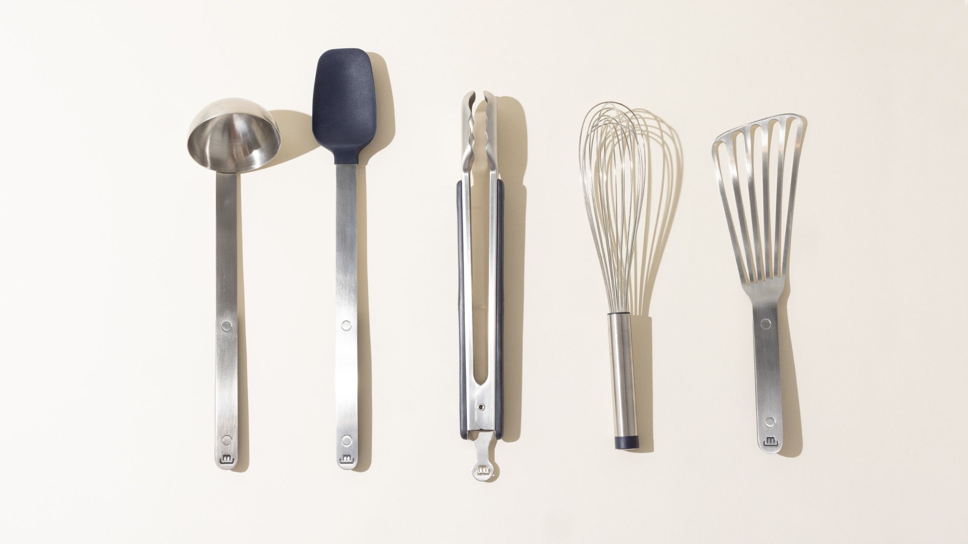 Apex Supermom Nylon Kitchen Serving Spoon Set, 5-Piece, Black, Non Stick  Cookware, Spatula Set