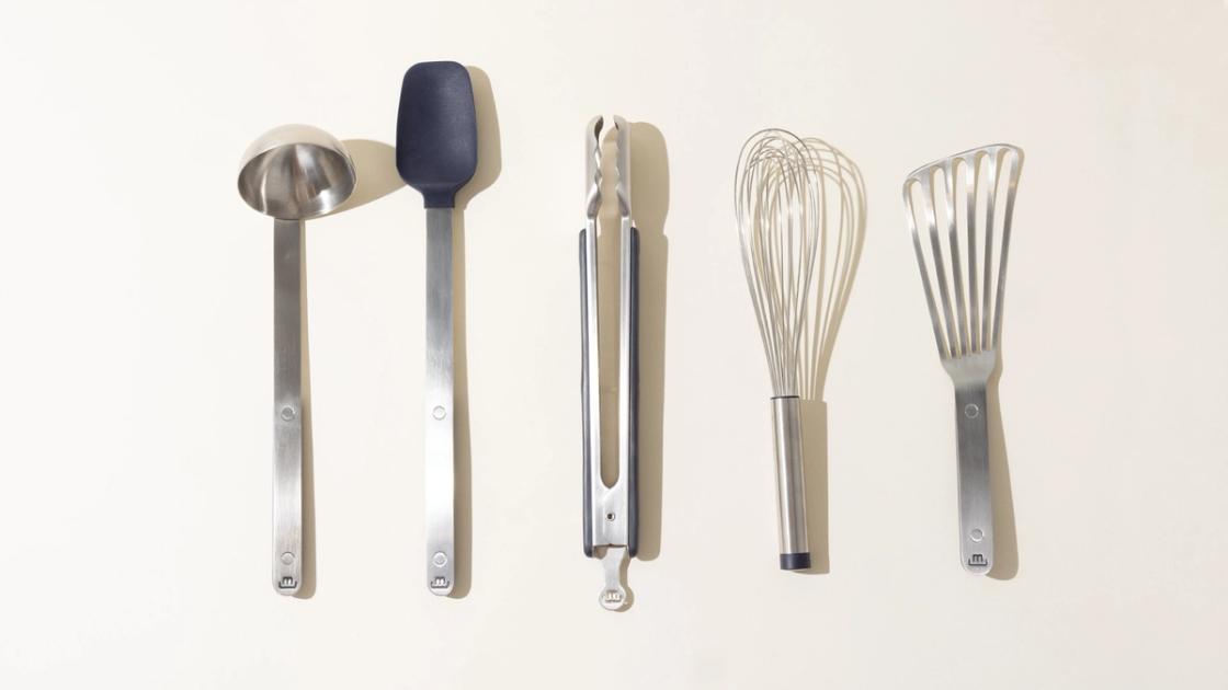 Kitchen Utensil Set with Spider Strainer