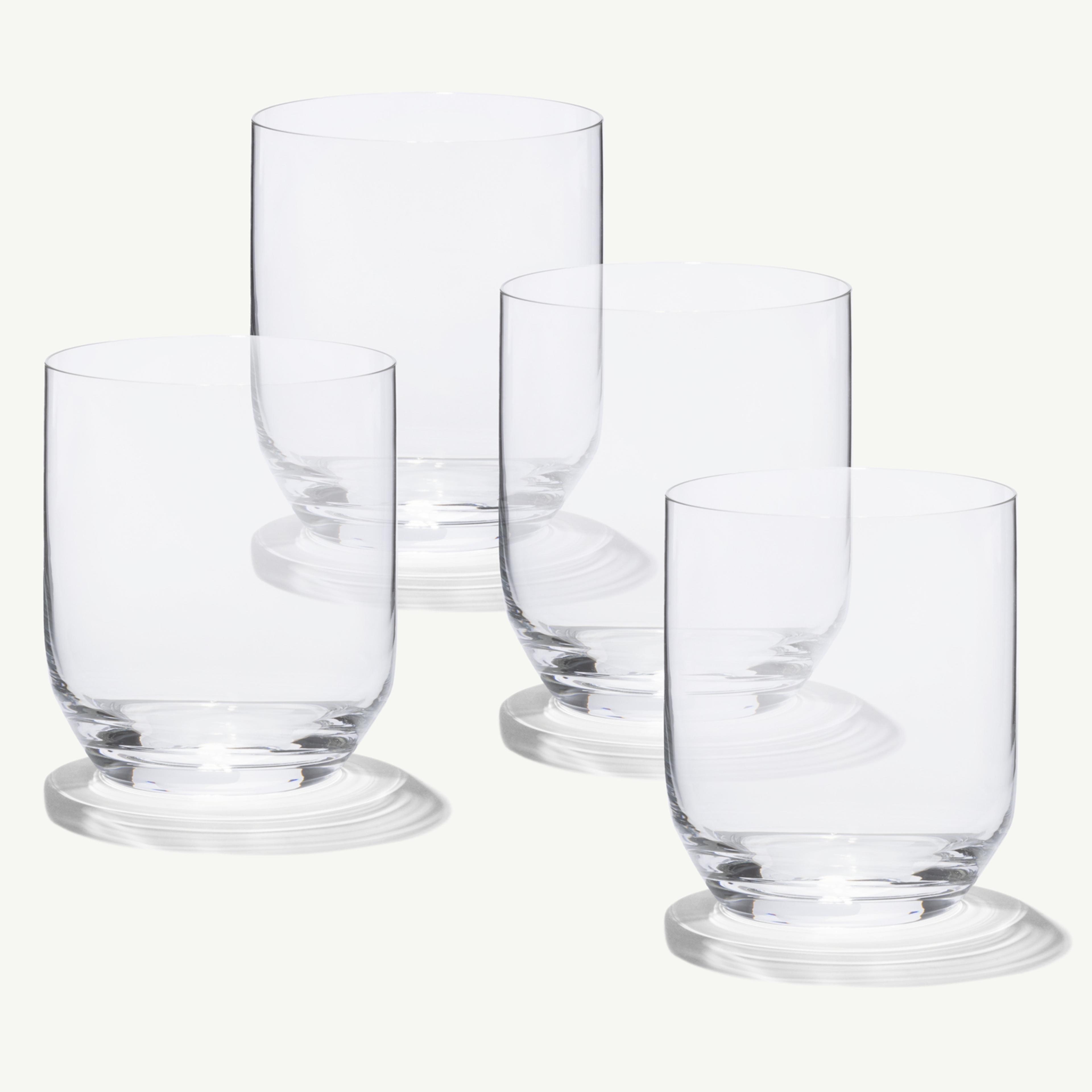 Crystal Drinking Glasses | 4-Piece Set | Lead-Free