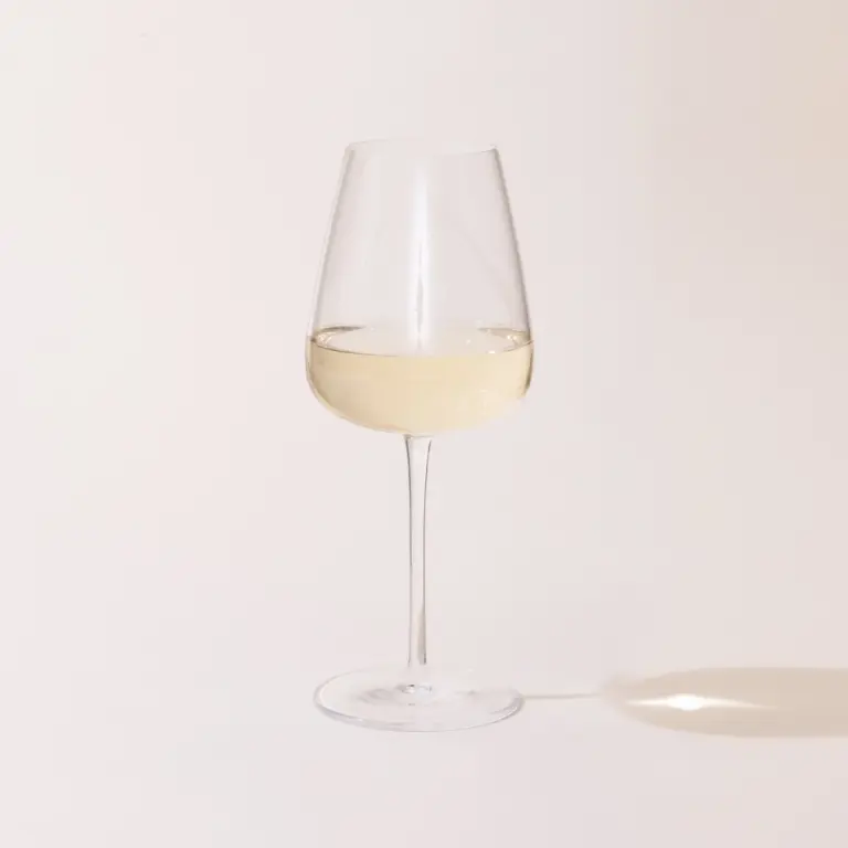 white wine glass liquid