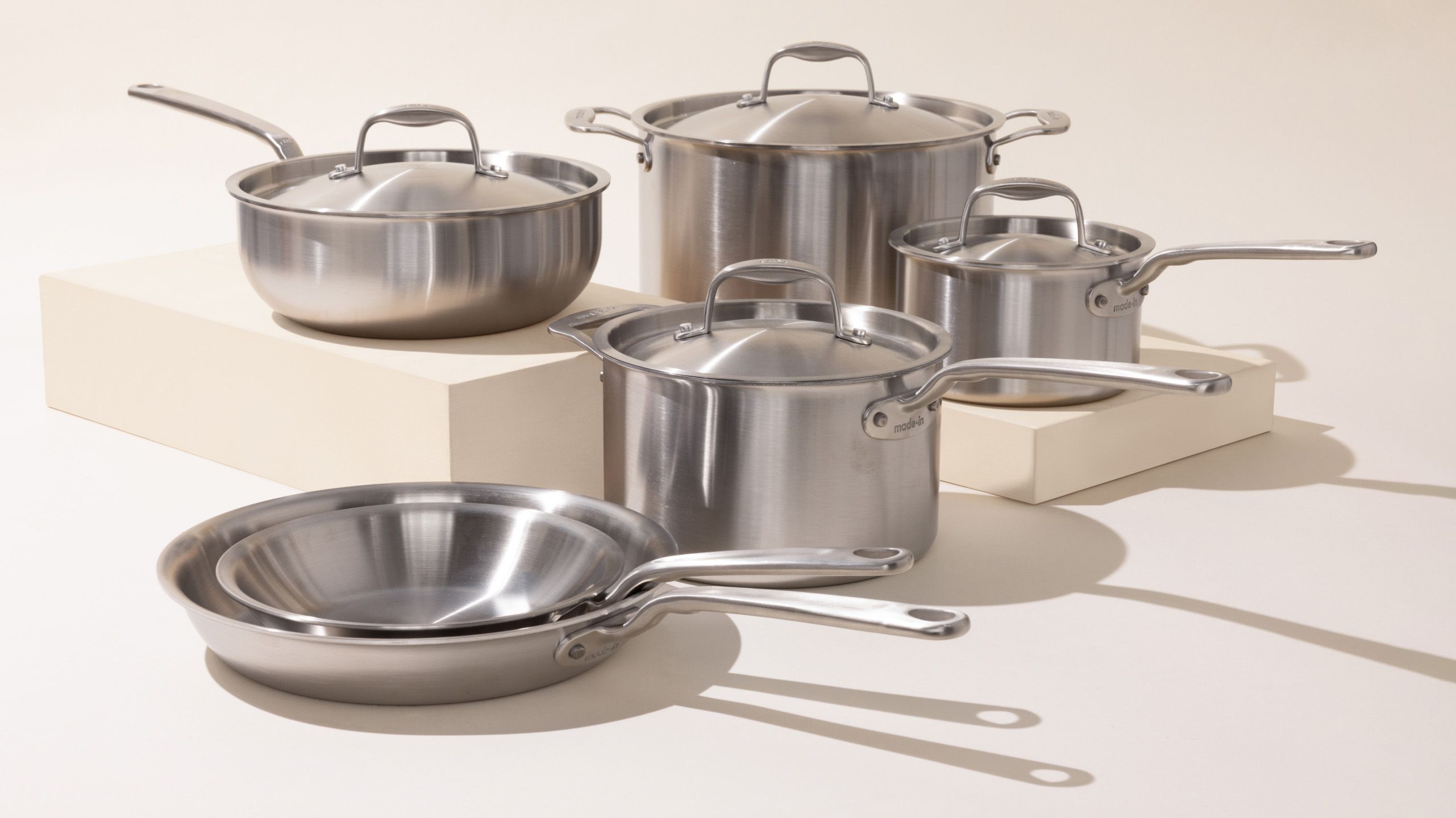 Cooks Standard Professional Grade 8-Piece Stainless Steel Cookware