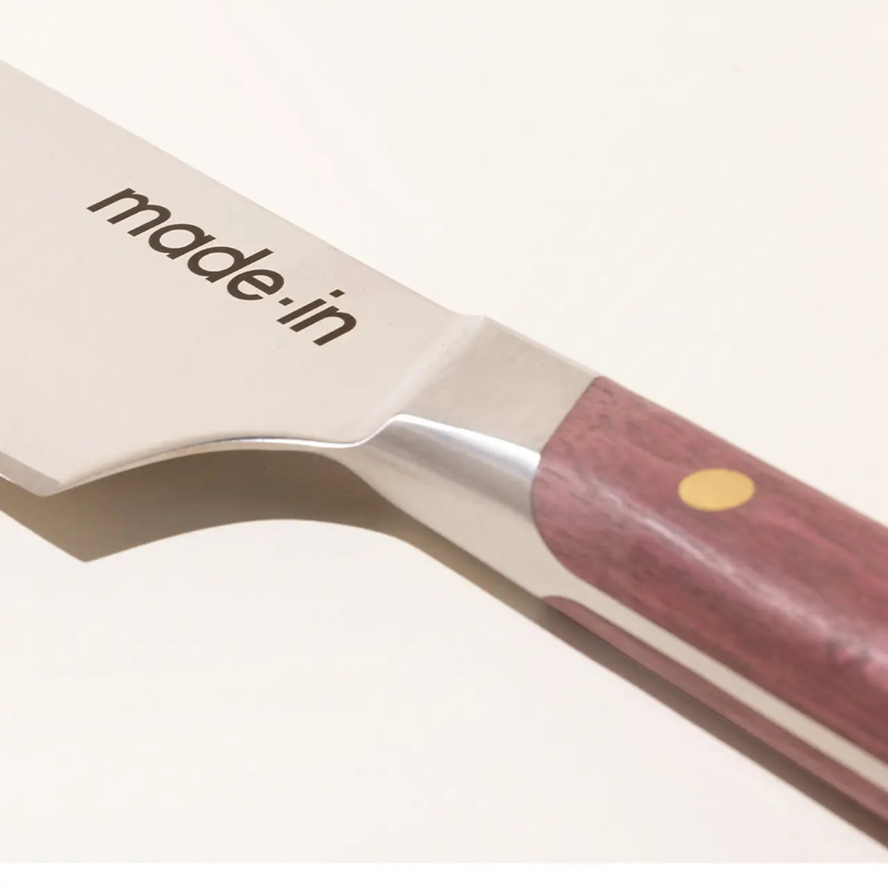 chef knife amaranth wood bolster
