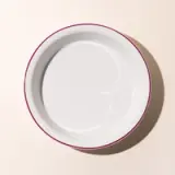 pie dish ruby red top