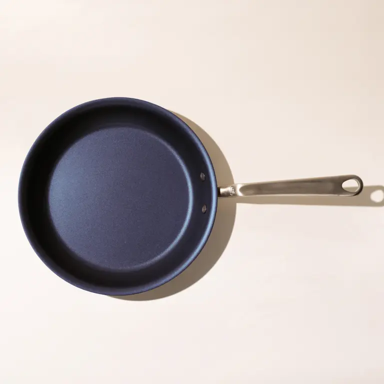 non stick frying pan 10 inch blue top