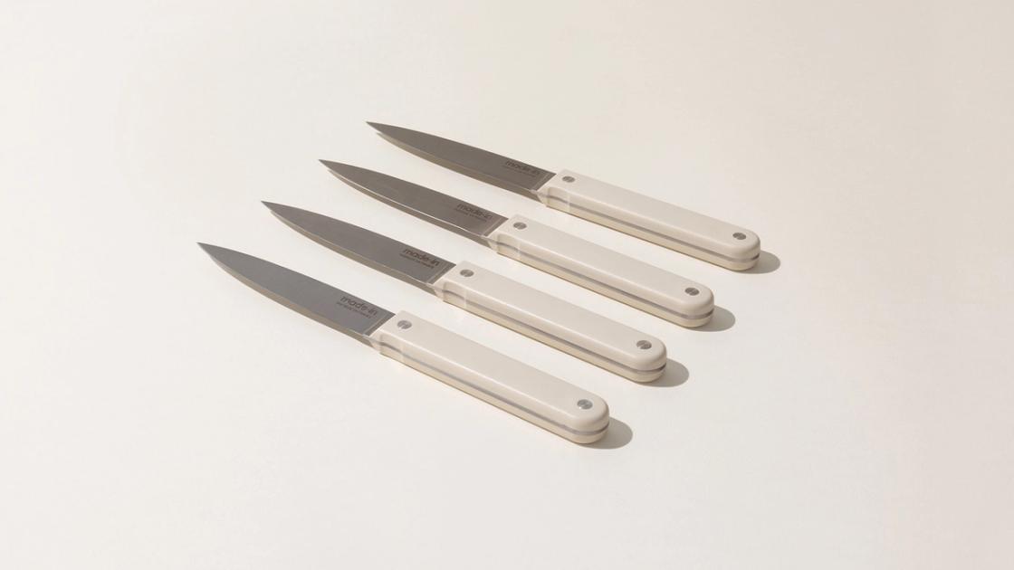 8 Steak Knives in Antique White | Made In