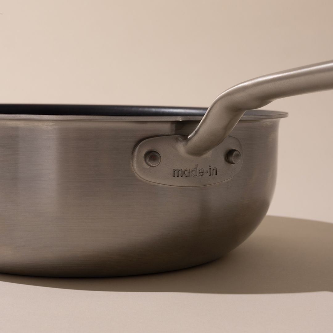 YINXIER 2.4 Quarts Non-Stick Stainless Steel Saucier