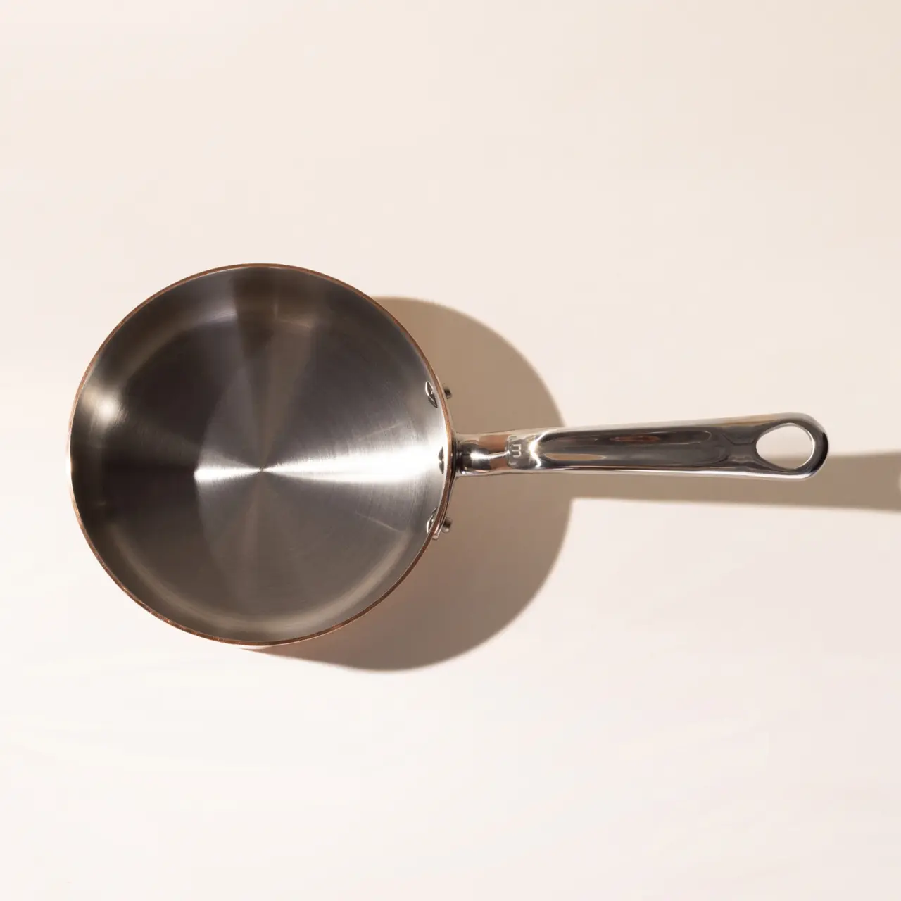 Mini Sauce Pan - 5 Stainless Steel with Copper Plating - Commercial Grade - 1ct Box - Restaurantware