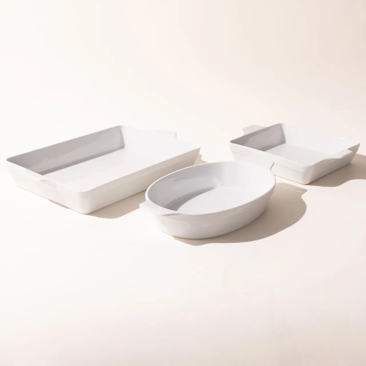 White Porcelain Bakeware Set