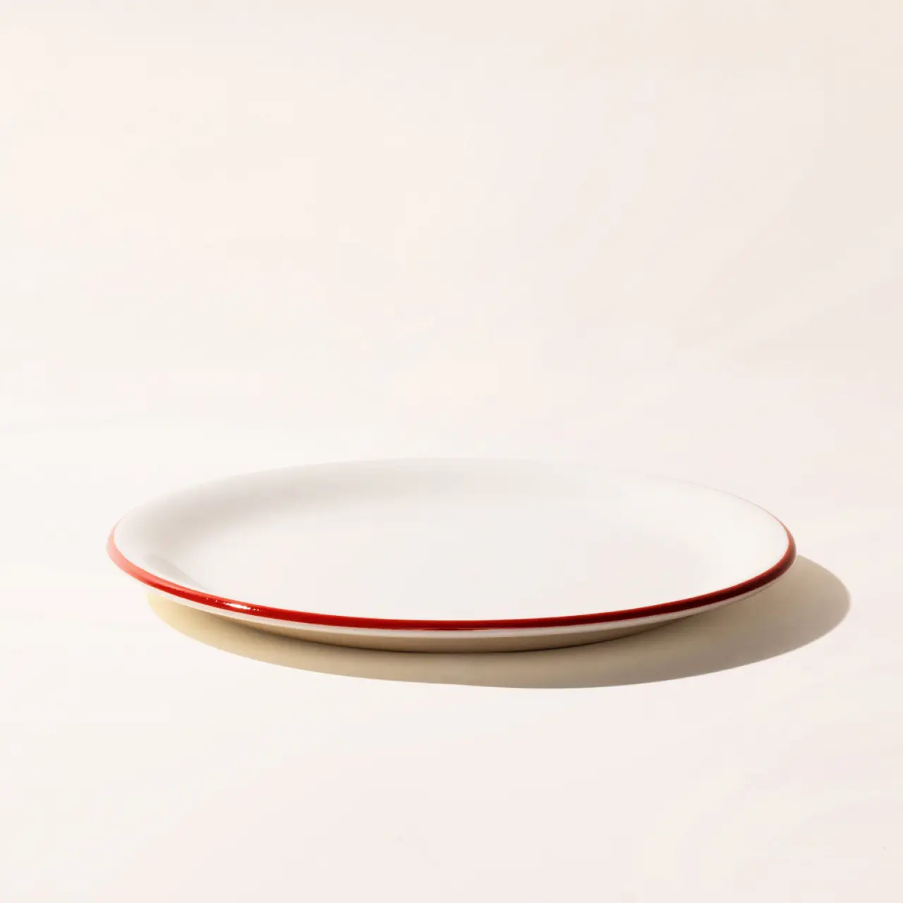 appetizer plate red rim