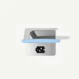 A silver clip with a blue handle features the logo of the University of North Carolina.