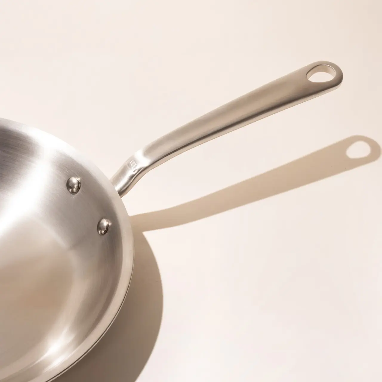 10 inch stainless steel frying pan detail image
