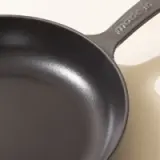 cast iron skillet ash grey surface