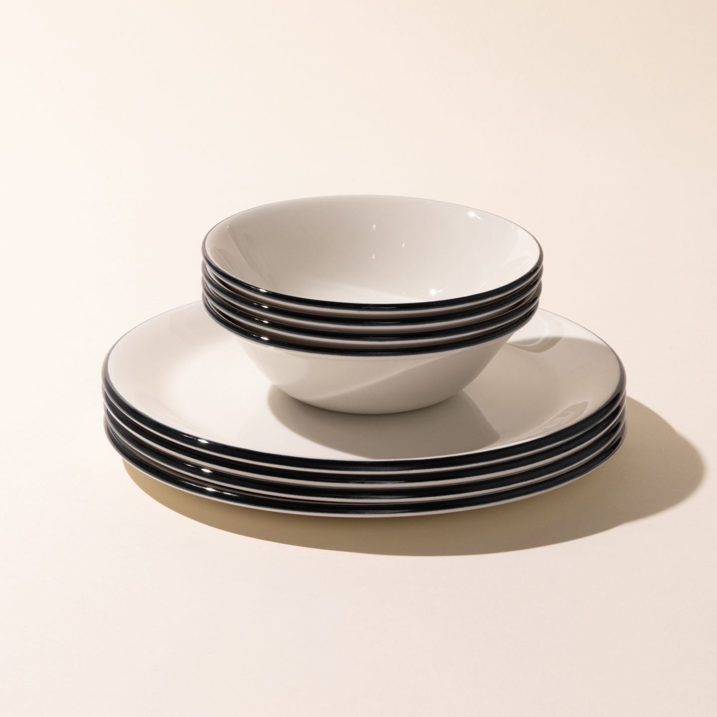 Denmark Tools for Cooks 6 10.5” Dinner Plates Matte Black