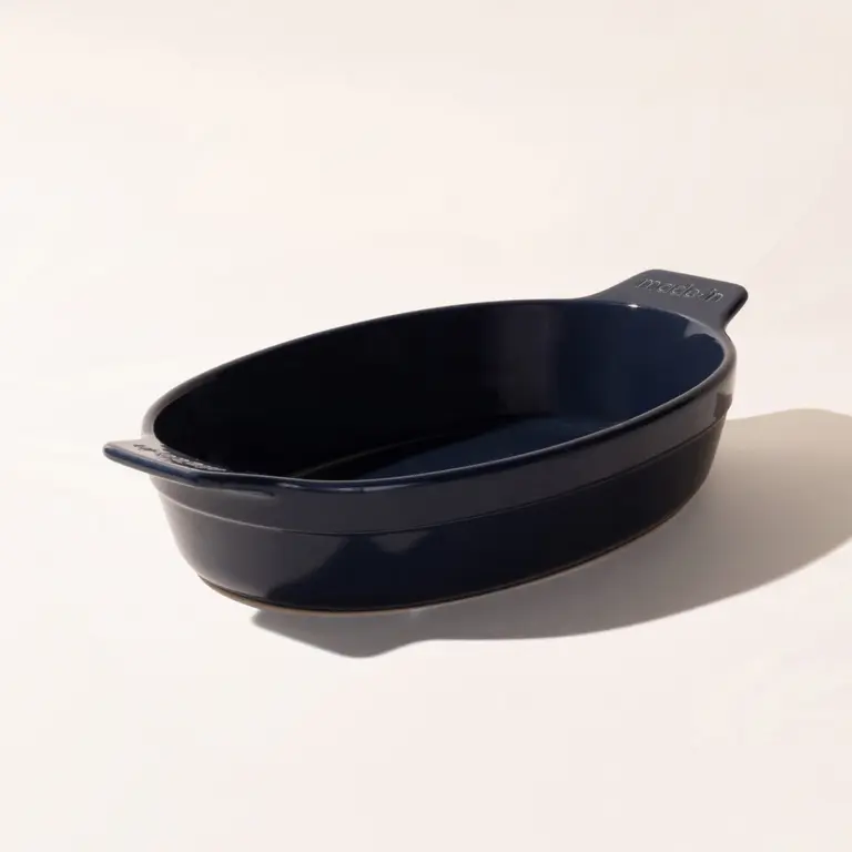 Blue Oval Ceramic Bakeware