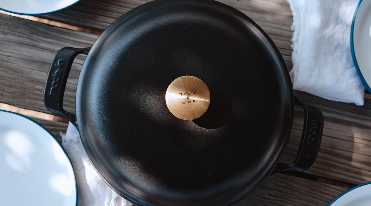 Behind the Design: Made In x Traeger Enameled Cast Iron Braiser