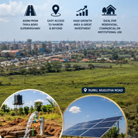 1-Acre Fenced Plot in Ruiru with Borehole, Solar & Office Block For Sale— Thika Road Exit 12