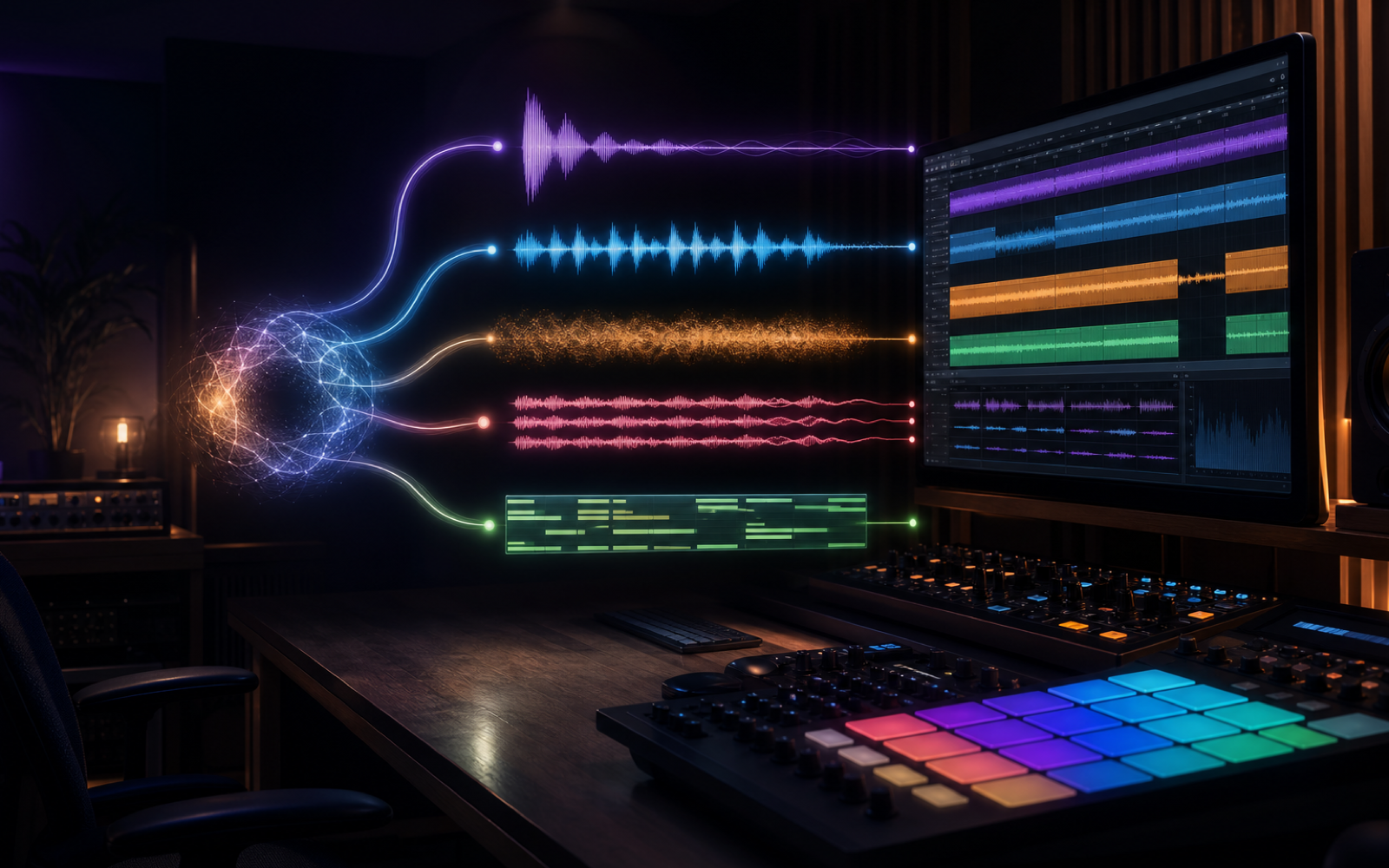 One recording sits within several overlapping music genre maps