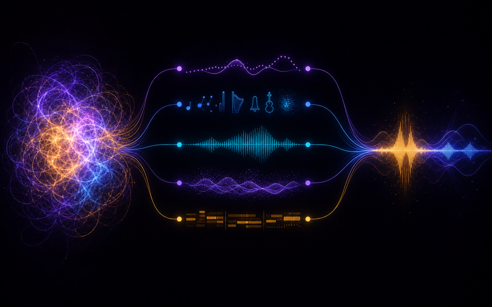An ambiguous reference separated into tempo, instruments, dynamics, texture, and arrangement