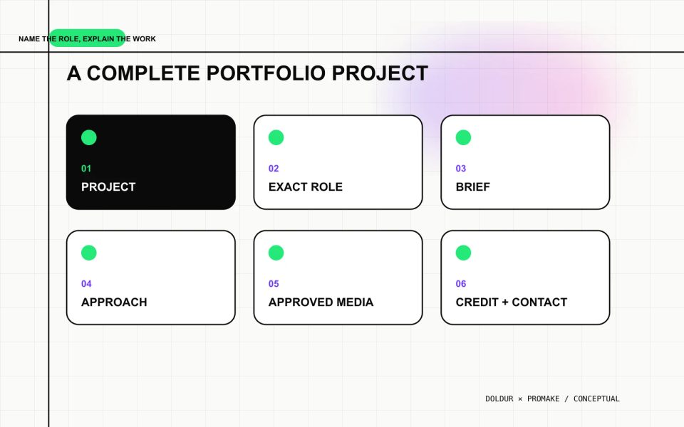 Producer portfolio project card showing role, context, media and credit.