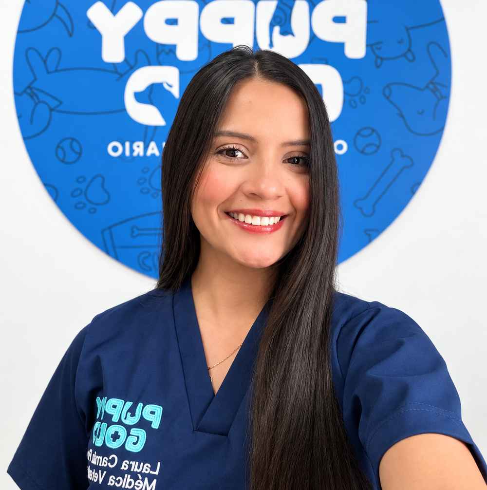 Camila Peña, médica veterinaria de Puppy Gold