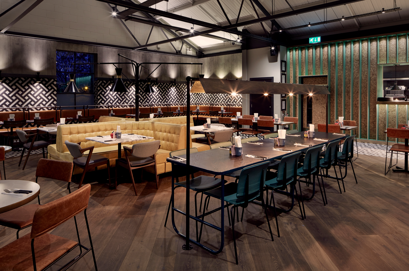 Gourmet Burger Kitchen flooring detail